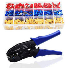 Carica l'immagine nel visualizzatore di Gallery, Crimpatrice Pinza Set Preciva Capicorda con 700 pcs 0.5-6 mm...