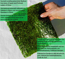 Carica l&#39;immagine nel visualizzatore di Gallery, Nori Sushi Fogli di Alghe - 50 fogli interi, 125g [cotto al Sapore Ricco
