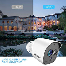 Carica l&#39;immagine nel visualizzatore di Gallery, Niluoye Telecamera WIFI Esterno, 1296P WI-FI Senza Fili IP Camera White