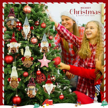 Carica l&#39;immagine nel visualizzatore di Gallery, KAZATE Decorazioni Albero di Natale Ciondoli, 8 Pezzi Pigne Naturali Piccolo Gnomo Pendenti Addobbi Natalizi Regali, Fatte A Mano Bambola Folletto di Natale Decori per Camino