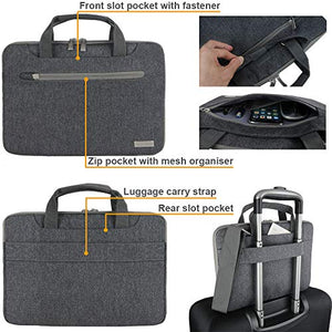 TECHGEAR Custodia per Computer Portatili da 11" - 12.3" 11-12.3 inch, Grigio