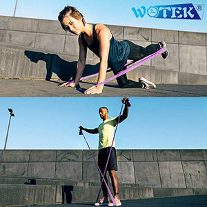 WOTEK Bande Elastiche Fitness-Elastici Fitness con 3 Livelli di colorful