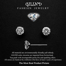 Carica l&#39;immagine nel visualizzatore di Gallery, Gilind Collana Argento 925 Cuore e orecchini set per le donne + Double Heart - Ilgrandebazar