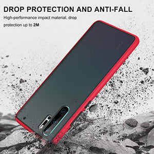 YATWIN Serie Antiurto, Cover Compatibile per Huawei P30 PRO, Custodia Rosso