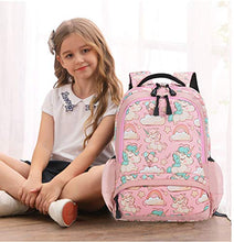Carica l&#39;immagine nel visualizzatore di Gallery, Unicorno Zaino Scuola Elementare Impermeabile Zaini Bambino Sacchetti 13rosa
