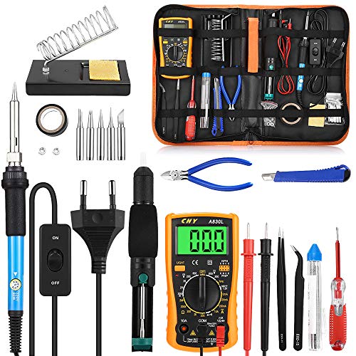 23 in 1 Saldatore Elettrico Stagno Professionale Kit 60W 220V di Saldatura... - Ilgrandebazar