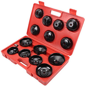 CCLIFE 15 pezzi universale filtro olio Chiavi per a tazza... - Ilgrandebazar
