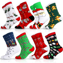Carica l'immagine nel visualizzatore di Gallery, MOYKSRR 8 Paia Calzini Natale, Calze Natale Cotone, Cotone Caldi Calze, Natale Calzini Cotone Unisex, Calzini Divertenti Regali Natale Compleanno per Mamma Moglie Amica, Taglia 36-43