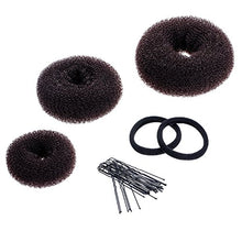 Carica l&#39;immagine nel visualizzatore di Gallery, 3 Pezzi Set di Chignon Crocchia Ciambella Panino Anello Stile per Capelli... - Ilgrandebazar
