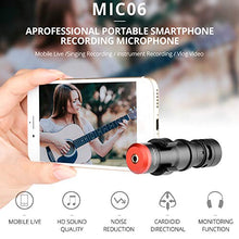 Carica l&#39;immagine nel visualizzatore di Gallery, Microfono Cellulare, Andoer per smartphone Mini plug-in Microfono...