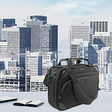 Carica l&#39;immagine nel visualizzatore di Gallery, KROSER Borsa del Portatile 15,6 Pollici a Tracolla per Laptop Nero Blu