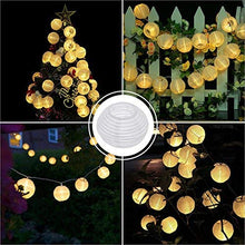 Carica l'immagine nel visualizzatore di Gallery, Stringa di Luci Catena Luminosa Giardino Esterno Solare Bawoo Bianco
