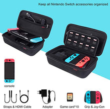 Carica l'immagine nel visualizzatore di Gallery, Bestico Custodia per Nintendo Switch, Case da viaggio con 10 supporti per...