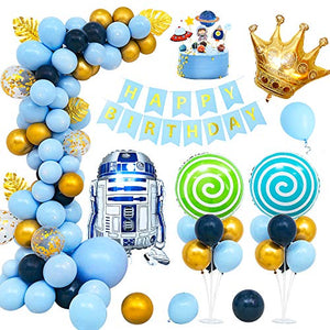 Kit Decorazioni Compleanno 125 Pezzi - Banner, Palloncini, Piatti, Tovaglie Per Feste Bambini - Foto 11