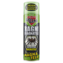 Carica l'immagine nel visualizzatore di Gallery, ZIG ZAG, Insetticida Ragni, Magnatela, Ragni, Insetticida per Ragni e Ragnatele ad Alta Residualità, Previene Formazione di Ragnatele Fino a 40 Giorni, 500 ml