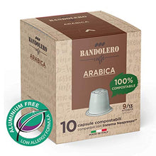 Carica l'immagine nel visualizzatore di Gallery, BANDOLERO 100 capsule compostabili Nespresso, caffè Arabica, cialde...