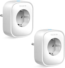Carica l'immagine nel visualizzatore di Gallery, Presa Smart WiFi 16A 3680W Presa Intelligente TECKIN Spina Energy Monitor, Compatibile con Alexa Echo e Google Home, Controllo da Remoto, Funzione Timer, Presa Wireless per IOS Android APP(2 pack)