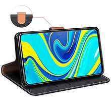 Carica l'immagine nel visualizzatore di Gallery, MOBESV Custodia Xiaomi Redmi Note 9 PRO, Cover a Libro Nero/Blu
