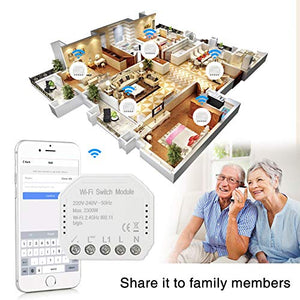 MOES Interruttore luce intelligente diy fai-da-te Modulo Smart...