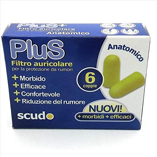 Pasquali 28091 Ear Plus Tappi Auricolari, 6 Coppie