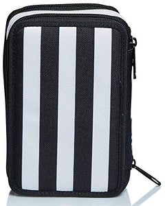 Astuccio 3 Scomparti Juventus, Best Match, Bianco e Nero, con penne, matite,...