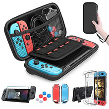 Carica l'immagine nel visualizzatore di Gallery, HEYSTOP Custodia Switch, Switch Cover Trasparente con HD Black