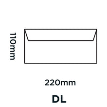 Carica l&#39;immagine nel visualizzatore di Gallery, Purely Everyday  23882 - Buste formato DL, chiusura adesiva, 110x220, bianco