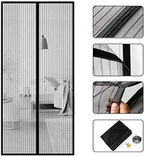 Carica l'immagine nel visualizzatore di Gallery, ROCATT Zanzariera Magnetica in NYLON 140x240CM, Deluxe 2022 - Rete Molto Resistente, Tenda con Magneti, Resiste al Vento, facile da montare fai da te- Non Accorciabile 140 x 240, nero)