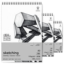 Carica l'immagine nel visualizzatore di Gallery, Winsor &amp; Newton Carta Schizzo - Blocco Spirale White 110 G - A4-50 Fogli