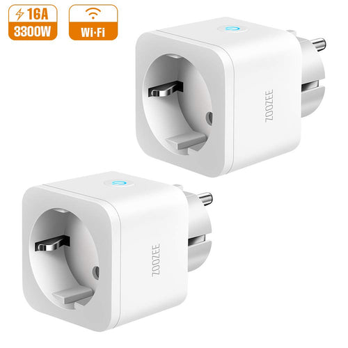 Presa Intelligente WiFi16A Smart Plug Zoozee Wireless Pack 2