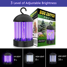 Carica l&#39;immagine nel visualizzatore di Gallery, Zanzare Lampada Killer, UV Silenzioso non Tossico Mosquito Killer Lamp...