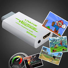 Carica l&#39;immagine nel visualizzatore di Gallery, LiNKFOR Wii Convertitore con Cavo HDMI 3ft/Convertitore a HDMI/Wii Bianco