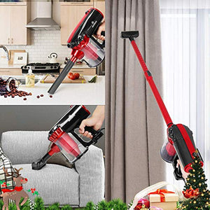 MooSoo Aspirapolvere Scopa elettrica con Filo 17000 Pa 2 in 1 britannico