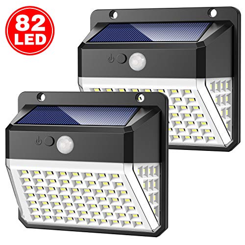 Luce Solare Esterno, Yacikos Super Luminoso【270º Illuminazione 】82 LED... - Ilgrandebazar