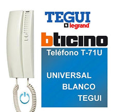 Carica l&#39;immagine nel visualizzatore di Gallery, Legrand / Bticino T-71U Telefono Universale, Bianco 1 UNIDAD, - Ilgrandebazar