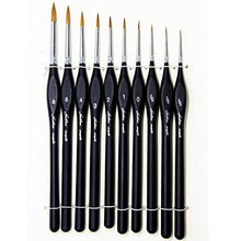 Carica l&#39;immagine nel visualizzatore di Gallery, Pennelli Acquerello,Set Pittura Per Acquerello Olio e Nail Art,10...