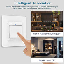 Carica l&#39;immagine nel visualizzatore di Gallery, Orbecco Interruttore luci WiFi con 1 Pulsante 1 Compatibile 1 Pezzo