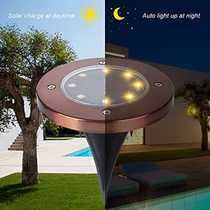 Luci Solari Giardino, ALED LIGHT 8 LED da Terra da...