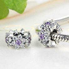 Carica l&#39;immagine nel visualizzatore di Gallery, Distanziatore Nontiscordardime Charms Argento 925 Fiore Viola - Ilgrandebazar