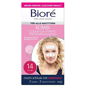 Bioré, Strisce adesive Clear Up, cerotti per il viso (14 strisce) e il...