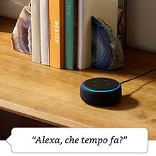 Carica l&#39;immagine nel visualizzatore di Gallery, Echo Dot (3ª generazione) - Altoparlante intelligente con Tessuto antracite