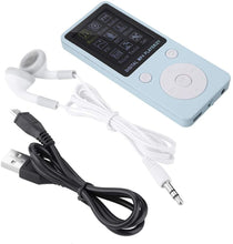 Carica l&#39;immagine nel visualizzatore di Gallery, Lettore Musicale Digitale, Schermo Portatile MP4 Supporto Lettore Musicale 32GB TF Card con Cuffia Lettore Musicale Stereo a Lungo Tempo di Attesa Lettore Digitale MP4(Blu)