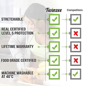 Twinzee® Guanti Anti Taglio - Protezione di Livello 5 ad Alte Medium - Ilgrandebazar
