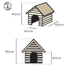 Carica l'immagine nel visualizzatore di Gallery, Curver 12-921177 - Cuccia Per Cani in PVC resina, Beige/Marrone, 95 x 99... - Ilgrandebazar