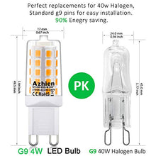 Carica l&#39;immagine nel visualizzatore di Gallery, Lampade LED G9 4W, Azhien Bianche Not Dimmerabile 2700k