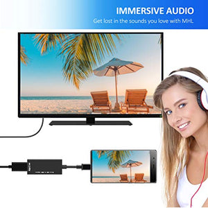 Adattatore cavo MHL Micro USB a HDMI, a HDMI 1080P Convertitore nero - Ilgrandebazar