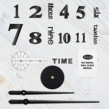 Carica l'immagine nel visualizzatore di Gallery, SOLEDI Orologio da Parete Superficie a Specchio Adesivo Grande Nero - Ilgrandebazar