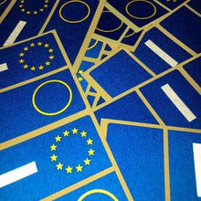 Carica l&#39;immagine nel visualizzatore di Gallery, StickersLab - Adesivi per Targa Italiana Kit da 4 Pezzi RIFRANGENTI Ultra...