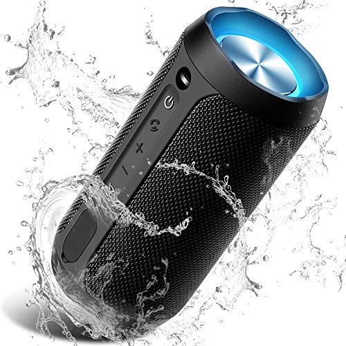 Cassa Bluetooth, COOCHEER Altoparlante Bluetooth Portatili 24W con Luce Nero - Ilgrandebazar