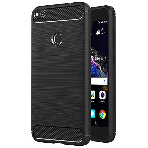 AICEK Cover Huawei P8 Lite 2017, Nero Custodia 2017 Silicone - Ilgrandebazar